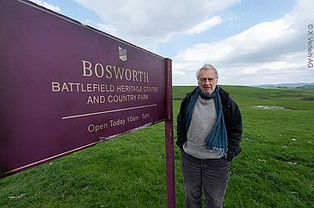 Stephen Frears in Bosworth, dem Battlefield Heritage Center