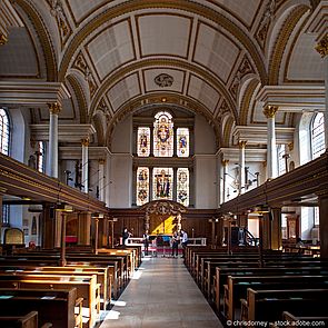 Das Innere der St James Church in Piccadilly