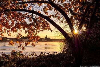 Herbstlicher Ausblick in Galway, Irland