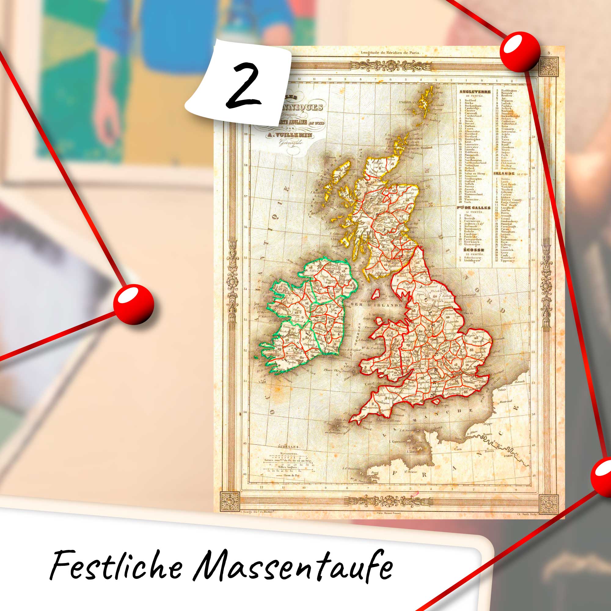 Landkarte Großbritanniens