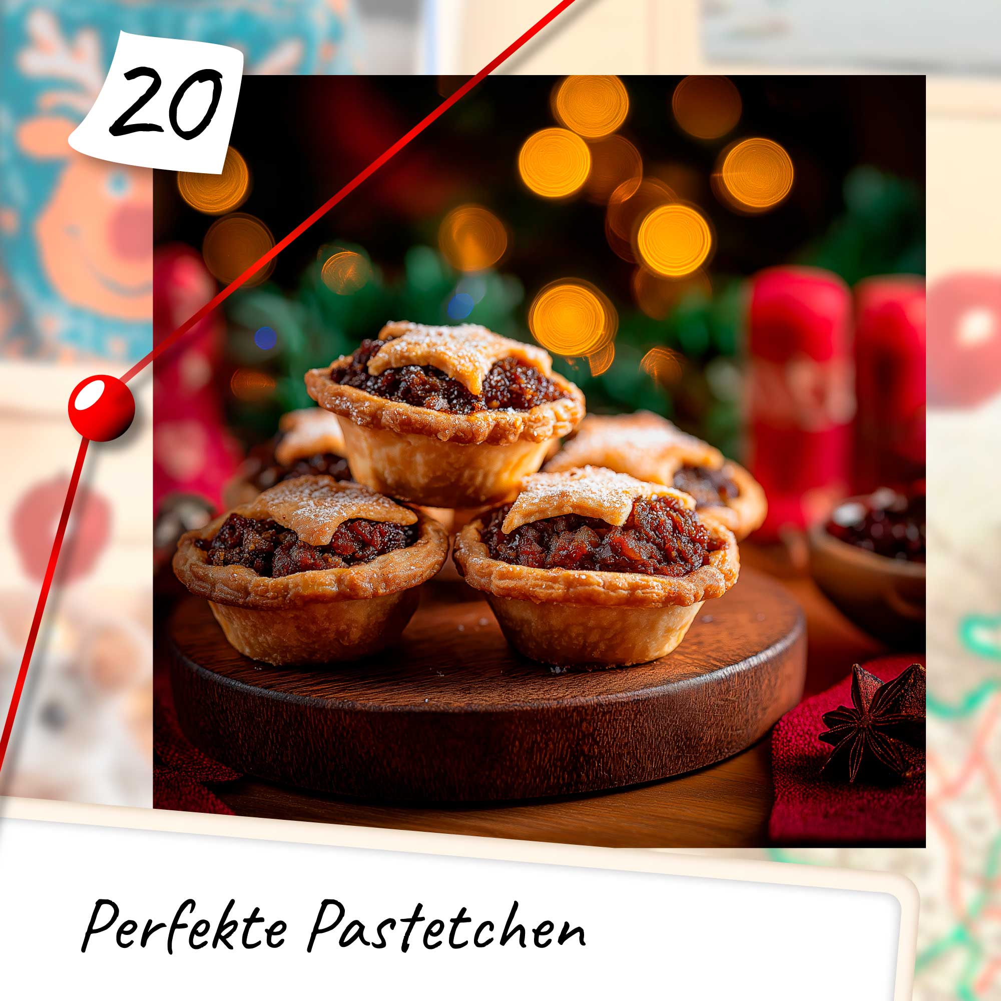 Pasteten auf Tablett