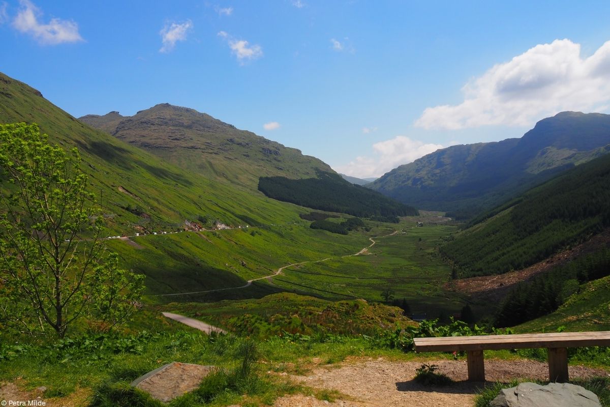 Rest and Be Thankful am schönsten Pass Schottlands