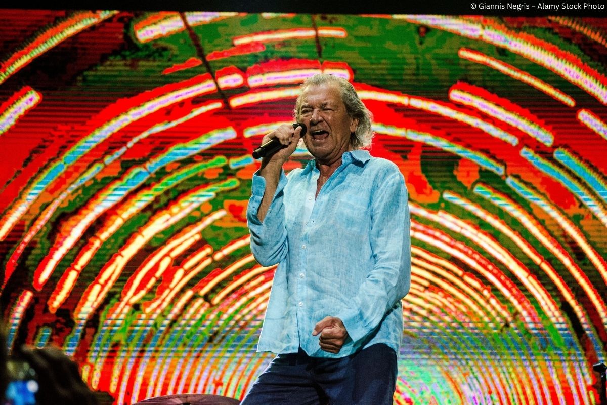 Ian Gillan Performance beim Rockwave Festival in Athens im Juli 2023