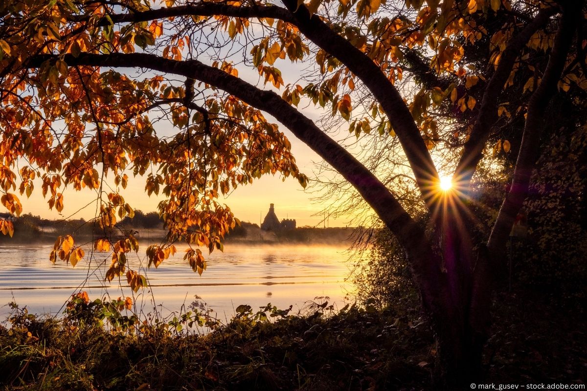 Herbstlicher Ausblick in Galway, Irland