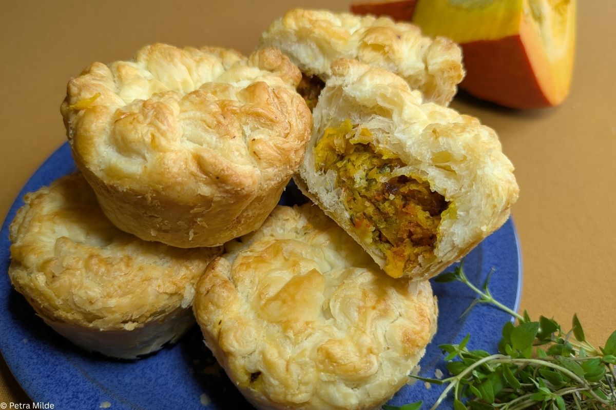Angerichtete Kürbispies Angerichtete Kürbispies
