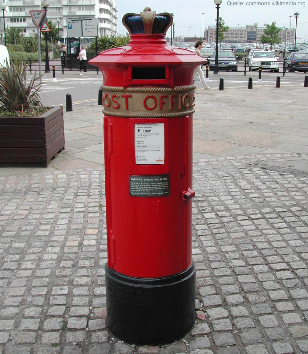 Rot und weltbekannt: die britische Postbox